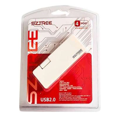 هاب 4 پورت USB 2.0 برند SZTREE